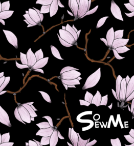 Magnolia flowers So Sew Me (GOTS)