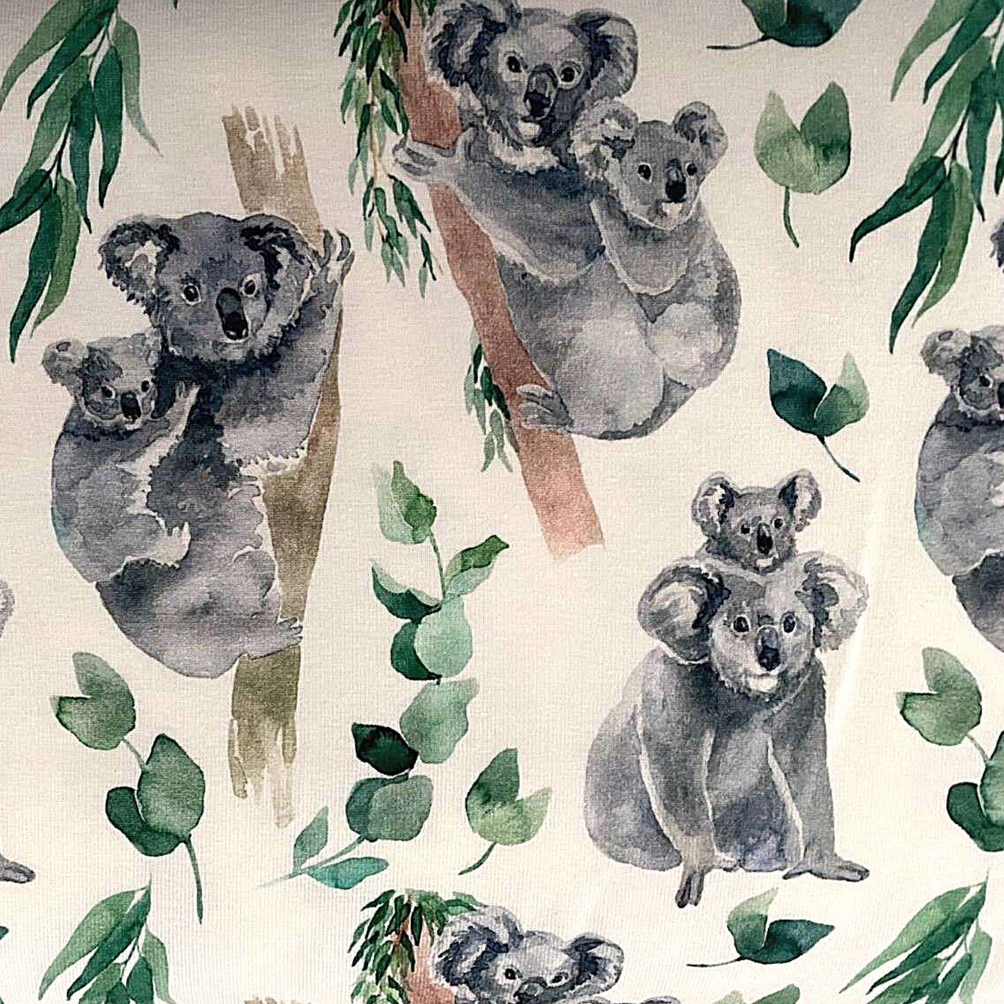 Soepele katoen tricot met koala's